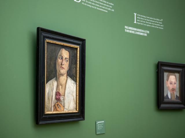 Blick in die Ausstellung Becoming Paula Saal 1 Foto Hannes von der Fecht Copyright