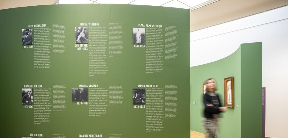 Ausstellungsansicht Biografien Foto Hannes von der Fecht Ausstellungsansicht Becoming Paula, Biografien, Foto Hannes von der Fecht