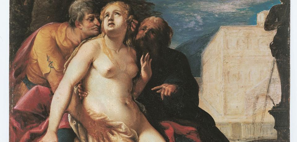 Anonym Susanna im Bade 17. Jahrhundert Oel auf Leinwand Museen Boettcherstrasse Ludwig Roselius Museum Anonym, Susanna im Bade, 17. Jahrhundert, Öl auf Leinwand, Museen Böttcherstraße, Ludwig Roselius Museum