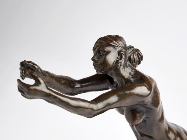Camille Claudel, L'Implorante (kleines Modell), Detail, 1894 (1905), Bronze, Alte Nationalgalerie, © Staatliche Museen zu Berlin, Nationalgalerie/Jan Brockhaus