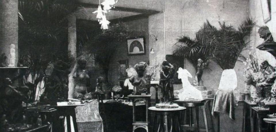 Galerie Blot Claudel Hoetger 1905 1181x840px 72dpi Galerie Blot am Boulevard de la Madeleine Nr. 5, 1905, (Louis Vauxcelles, »Une visite à la galerie Eugène Blot«, in: Tourisme, Dezember 1906, S. 7–8)