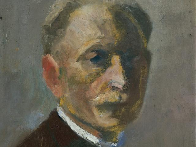 Emil Nolde: Selbstbildnis, Gemälde 1899, copyright Nolde Stiftung Seebüll