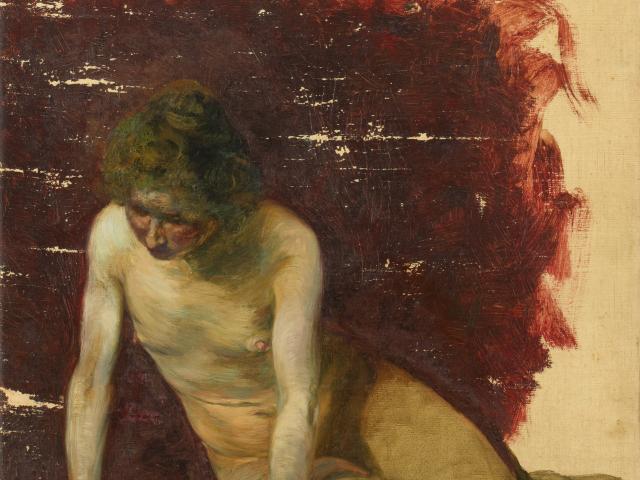 Emil Nolde: Akt (Mädchen) 1899, copyright Nolde Stiftung Seebüll