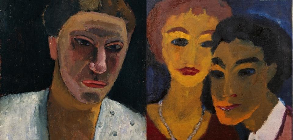 (v.l.) Paula Modersohn-Becker: Detail aus "Brustbild Lee Hoetger mit Blume", 1906, Museen Böttcherstraße und Emil Nolde: Detail aus "Bruder und Schwester", 1908, copyright Nolde Stiftung Seebüll (v.l.) Paula Modersohn-Becker: Detail aus "Brustbild Lee Hoetger mit Blume", 1906, Museen Böttcherstraße und Emil Nolde: Detail aus "Bruder und Schwester", 1908, copyright Nolde Stiftung Seebüll