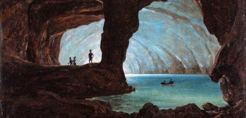 Constantin von Kügelgen, Die Blaue Grotte von Capri, 1833, © Kurpfälzisches Museum Heidelberg, Foto: K. GattnereBlaueGrotteVonCapri 1833 72dpi Constantin von Kügelgen, Die Blaue Grotte von Capri, 1833, © Kurpfälzisches Museum Heidelberg, Foto: K. Gattner