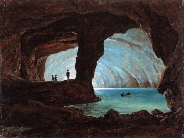 Constantin von Kügelgen, Die Blaue Grotte von Capri, 1833, © Kurpfälzisches Museum Heidelberg, Foto: K. Gattner Copyright