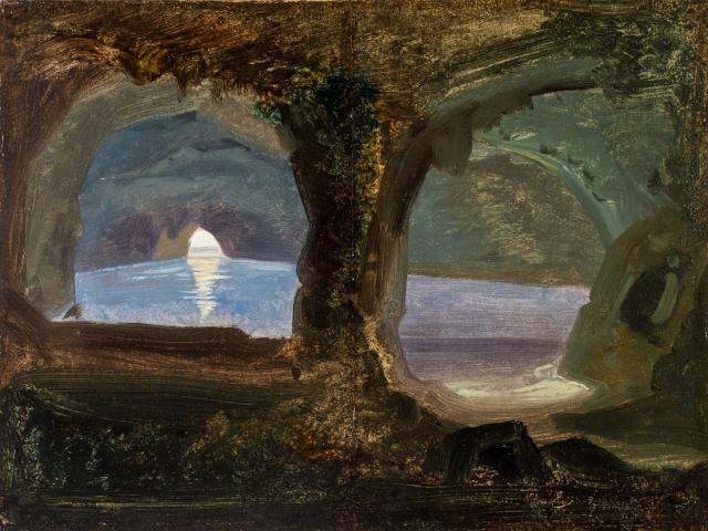 Ernst Fries, Die Blaue Grotte von Capri, 1826, © Kurpfälzisches Museum Heidelberg, Foto: K. Gattner Copyright