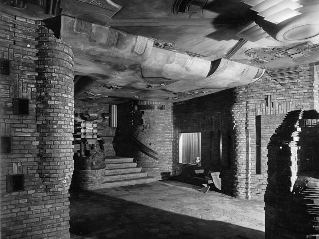 Vestibül des Paula Becker-Modersohn Hauses, Vorkriegsaufnahme (vor 1944), Archiv der Böttcherstraße, Foto: Stickelmann