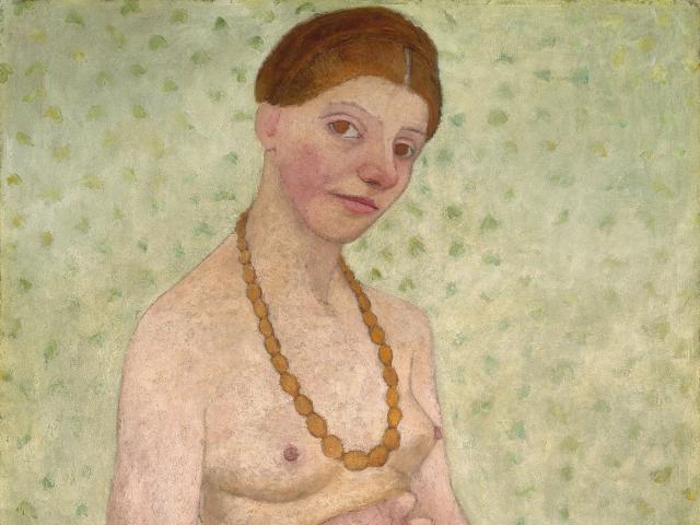 Paula Modersohn-Becker, Selbstbildnis am 6. Hochzeitstag, 25. Mai 1906, Museen Böttcherstraße, Bremen Paula Modersohn-Becker, Selbstbildnis am 6. Hochzeitstag, 25. Mai 1906, Museen Böttcherstraße, Bremen