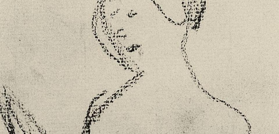 web Ausschnitt Paula Modersohn Becker Stehender weiblicher Akt mit Spiegel 1906 Paula Modersohn Becker Stiftung Bremen 
