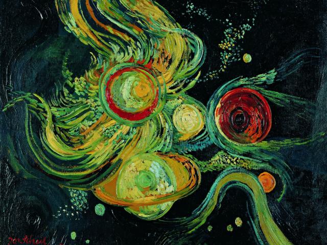 Josef Scharl, Brennende Sterne, 1933, Kunsthalle Emden - Vermächtnis Rolf Gillhausen, © Susanne Fiegel