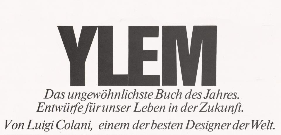 Ylem Titel Titel "Ylem", 1971, Sammlung POPDOM, copyright Colani Design Germany GmbH