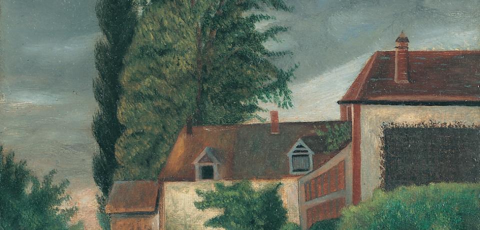ROUSSE 03 Henri Rousseau, Le moulin à eau, undatiert, Öl auf Leinwand