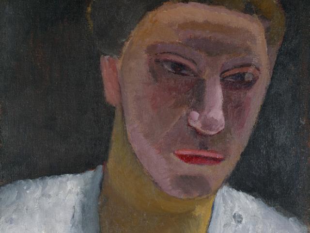 Paula Modersohn-Becker, Brustbild Lee Hoetger mit Blume, 1906, Paula Modersohn-Becker Museum, Bremen