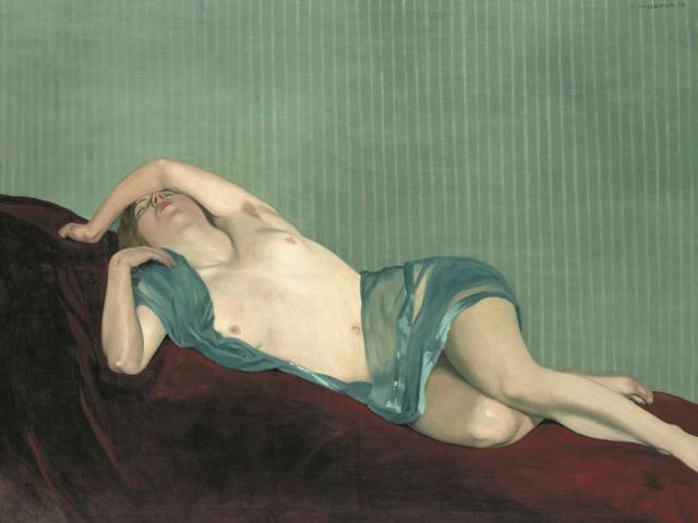 Félix Vallotton, Nu à l'écharpe verte, 1914, Musée des beaux arts La Chaux-de-Fonds, Foto: Pierre Bohrer