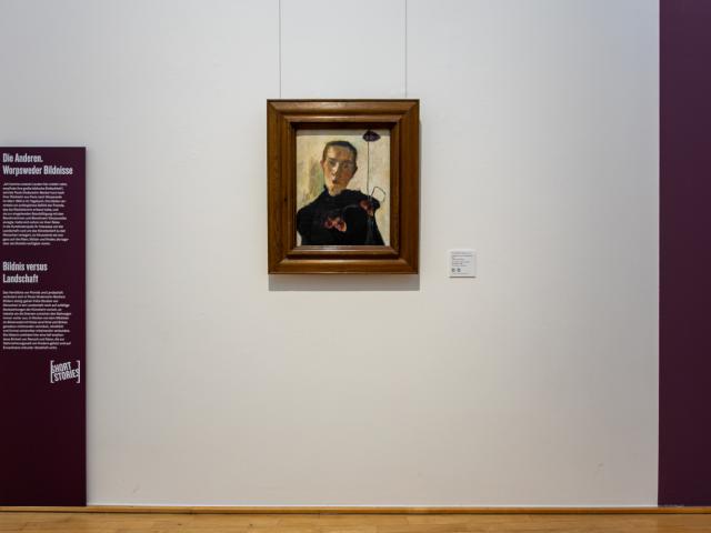 PMB ShortStories2025 Blick in Saal3 mit Brustbild einer Frau mit Mohnblume von 1898 72dpi 1000x1500px Foto Patric Leo Copyright
