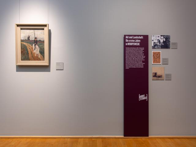 "Akt und Landschaft: Die ersten Jahre in WORPSWEDE" in Saal 8 © Foto: Patric Leo