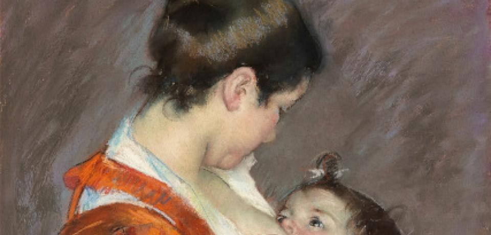 72dpi Marie Cassatt Louise ihr Kind stillend 1899 Pastell auf braunem Papier Remagen Arp Museum Bahnhof Rolandseck Sammlung Rau fuer UNICEF. Foto Mick Vincenz Mary Cassatt, Louise, ihr Kind stillend, 1899, Pastell auf braunem Papier,© Remagen, Arp Museum Bahnhof Rolandseck, Sammlung Rau für UNICEF. Foto Mick Vincenz