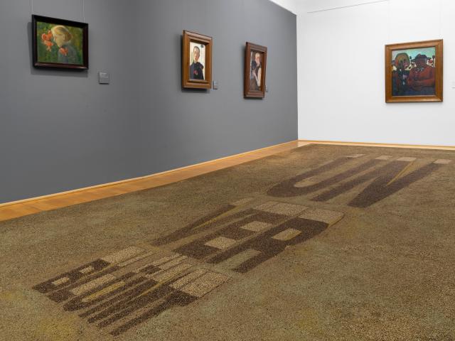 Foto: Raumansicht Ausstellung "Unverblümt", Franziska von der Driesch