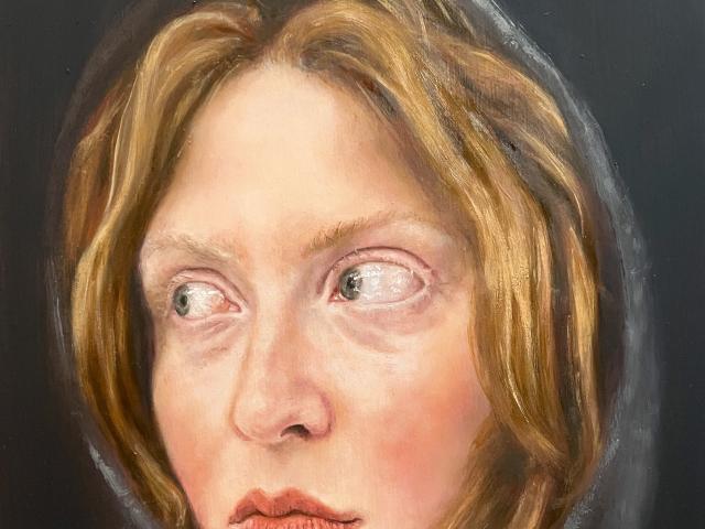 Wiebke Mertens Side Eye 2 2026 Oel auf Leinwand copyright Wiebke Mertens Copyright