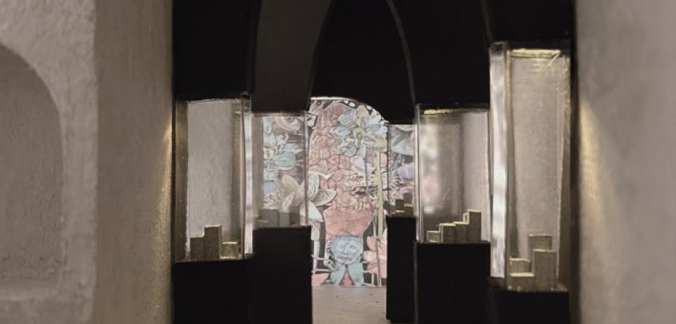 Modell Praesentation Wunderkammer Bauerdorf Knogge Modell von Jette Bauerdorf / Mathilda Nogge, Foto: Hochschule Bremen