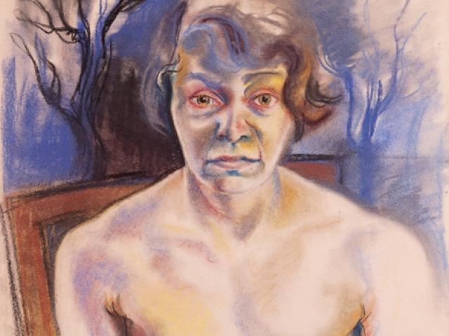 Elfriede Lohse-Wächtler: Selbstportrait im Spiegel