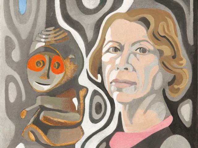 elde steeg: Selbstbildnis, 1976, Walter Schmidt, Innsbruck