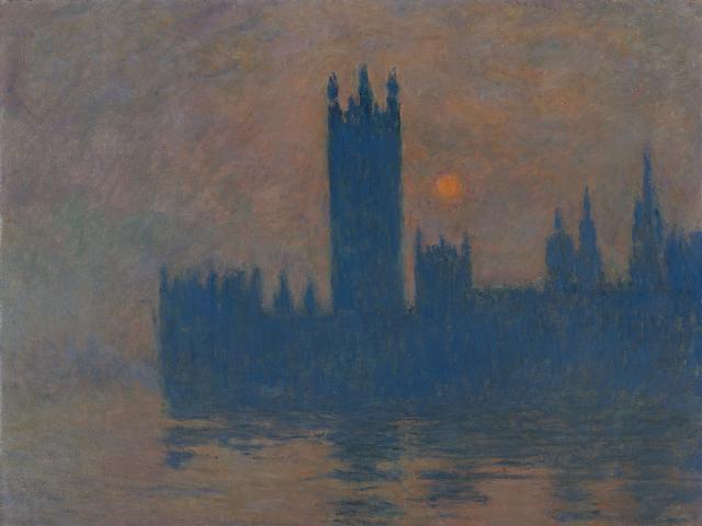 Claude Monet: Das Parlament, Sonnenuntergang, 1904