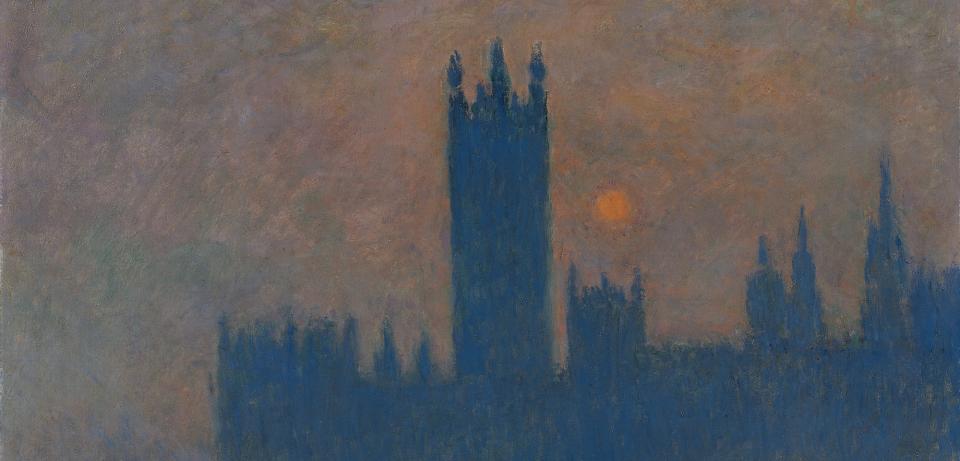 monet parliament gross Claude Monet: Das Parlament, Sonnenuntergang, 1904