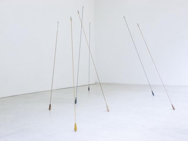Franziska Keller: o. T ., 2014, Schleuderquasten, Foto: Mathias Knapp