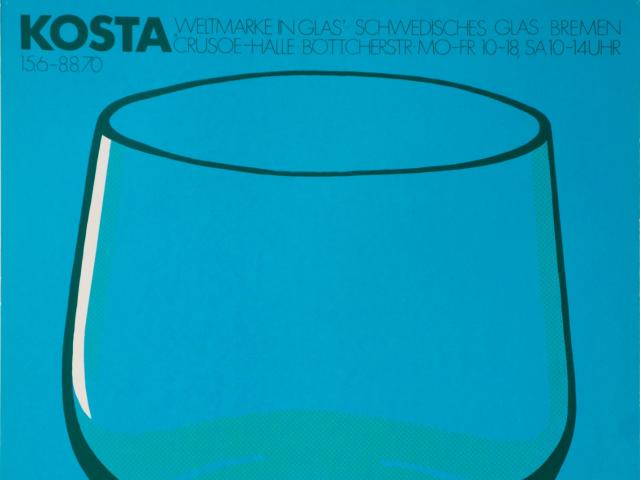 Haase & Knels – Atelier für Gestaltung: Kosta – Weltmarke in Glas, Schwedisches Glas, Crusoe-Halle Böttcherstraße Bremen, 1970