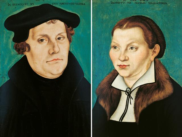 Lucas Cranach: Bildnisse Martin Luther und Katharina von Bora, 1529