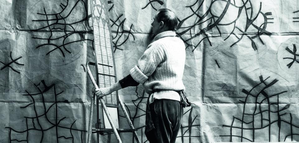 Francois Walch: Alfred Manessier in seinem Pariser Atelier 1973 François Walch: Alfred Manessier in seinem Pariser Atelier, 1973 © VG Bild-Kunst, Bonn 2012