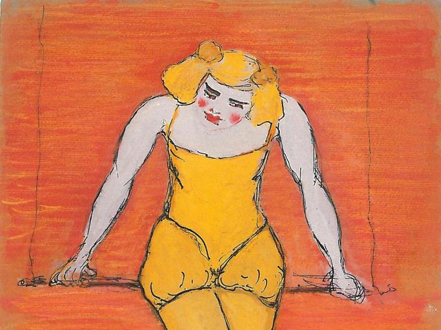 Marianne Werefkin: Trapezkünstlerin, 1909, Privatbesitz