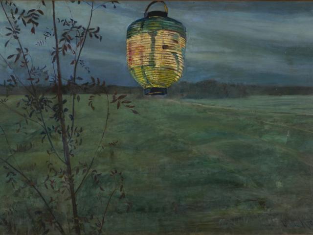 Oda Krohg: Chinesische Laterne (An der Wiese), 1889, City of Oslo, City Art Collection, Foto: Sidsel de Jong
