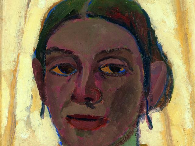 Paula Modersohn-Becker, Selbstbildnis mit Zitrone, 1906/07, Privatbesitz