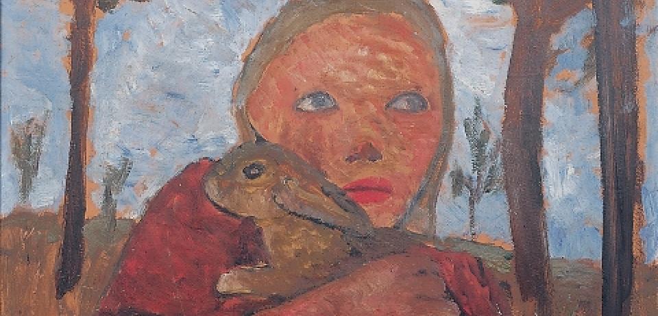 PMB Maedchen mit Kaninchen c Von der Heydt Museum Wuppertal Paula Modersohn-Becker: Mädchen mit Kaninchen, 1905