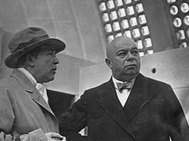 Bernhard Hoetger und Ludwig Roselius im Himmelssaal, Foto: Archiv Böttcherstraße