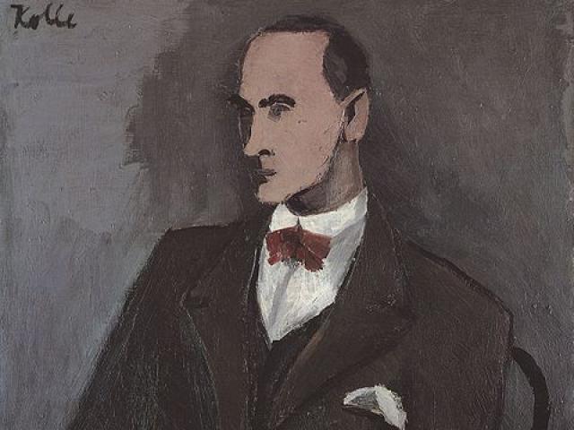 Helmut Kolle, Portrait Wilhelm Uhde, 1930, Öl auf Leiwand