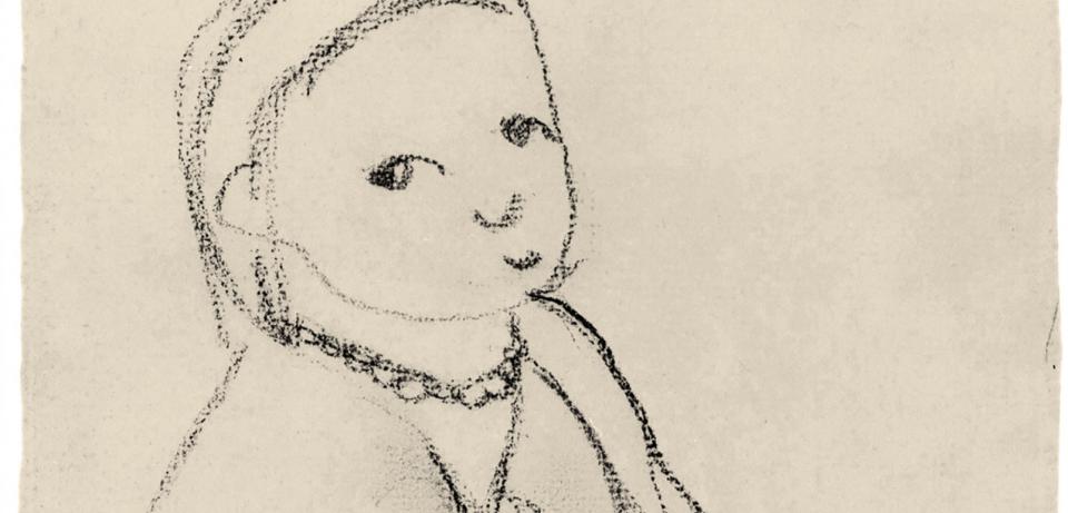 Paula Modersohn Becker Am Boden sitzender Kinderakt mit Halskette Paris Mai 1906 Kohle Kunsthalle Bremen Der Kunstverein zu Bremen Paula Modersohn-Becker, Am Boden sitzender Kinderakt mit Halskette, 1906, Kohle, Kunsthalle Bremen - Der Kunstverein zu Bremen