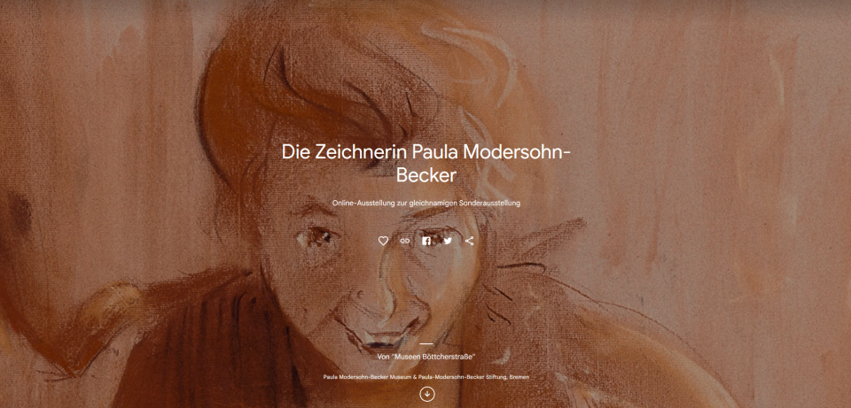 Screenshot Startbild Online Ausstellung