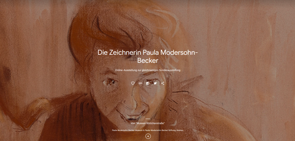 Screenshot Startbild Online Ausstellung 