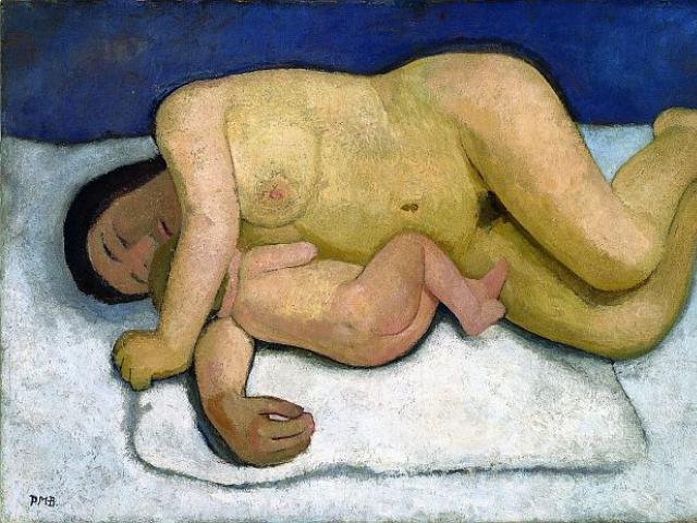 Paula Modersohn-Becker, Liegende Mutter mit Kind II, 1906, Paula Modersohn-Becker Museum, Bremen © Paula Modersohn-Becker Museum, Bremen