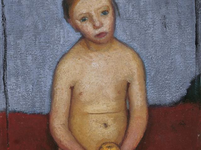 Paula Modersohn-Becker, Sitzender Mädchenakt mit Apfel, 1906, Paula Modersohn-Becker Museum, Bremen © Paula Modersohn-Becker Museum, Bremen