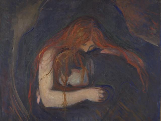 Edvard Munch "Vampyr", 1895. Photo: ©Munchmuseet / Halvor Bjørngård