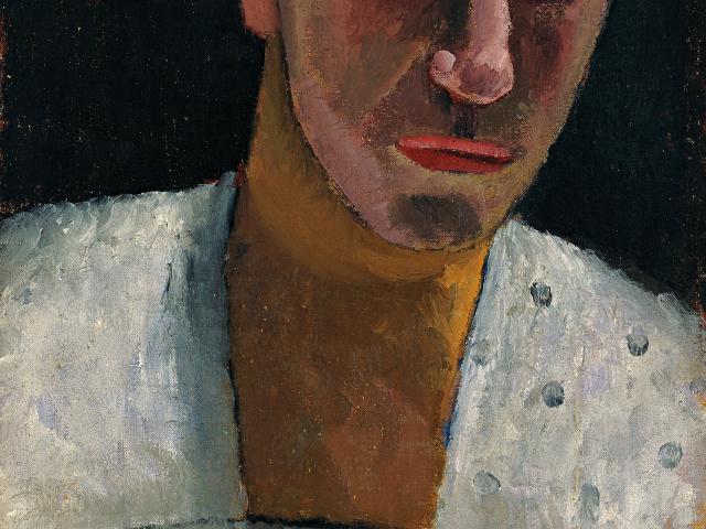 Paula Modersohn-Becker, Brustbild Lee Hoetger mit Blume, 1906, Museen Böttcherstrasse