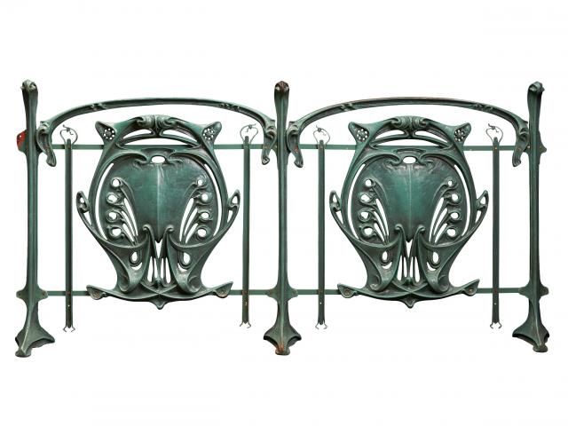 Hector Guimard, 2 Gitter für die Pariser Métro, um 1900, Dauerleihgabe Sammlung Brockstedt, Bröhan-Museum Berlin, Foto: Colya Zucker