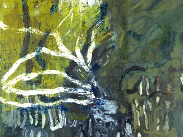 Per Kirkeby: Grün Frühling, 1988, Öl auf Leinwand, Louisiana Museum of Modern Art