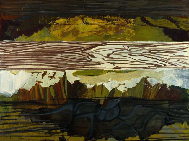 Per Kirkeby: Brett-Felsen, 2000, Öl auf Leinwand, Louisiana Museum of Modern Art, Schenkung Jytte und Dennis Dresing