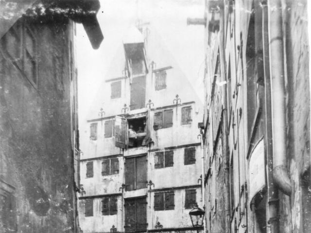 Böttcherstraße vor 1921, Nr. 6 Fassade um 1900, Foto: Beckmann